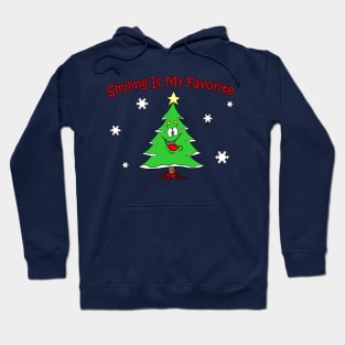 Smiling is My Favorite Christmas Tree Hoodie